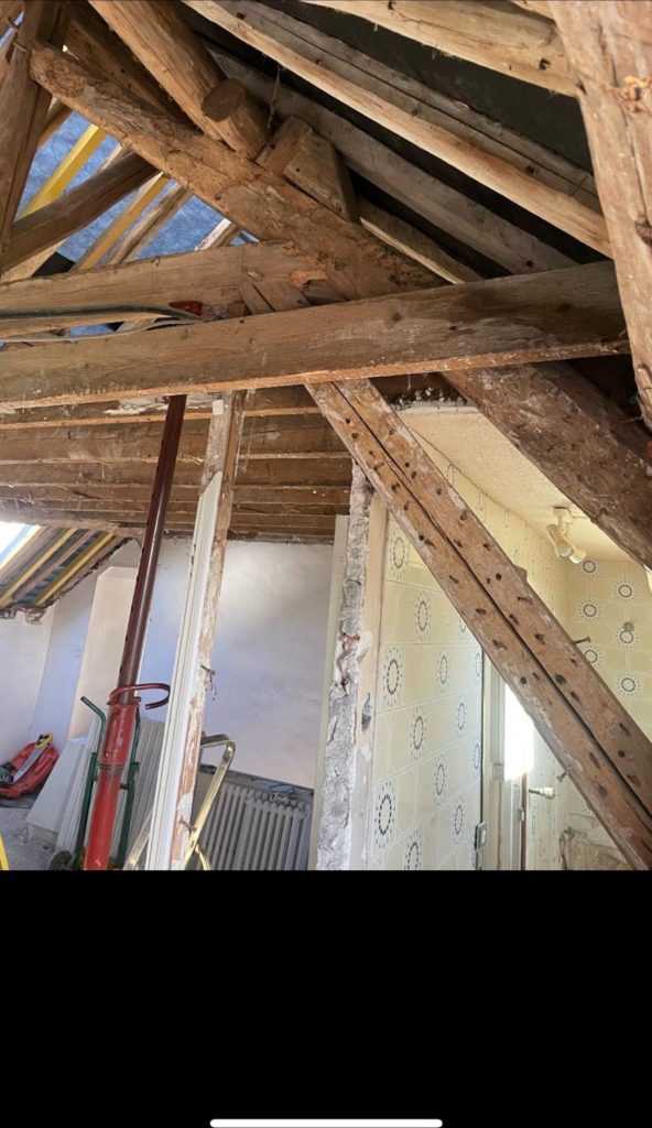 Charpente traditionnelle ancienne, fermes et pannes à diagnostiquer