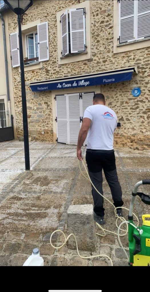 Nettoyage d’une façade en pierre par un artisan PS Rénovation